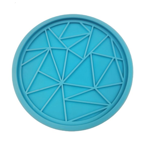 Geemin Geometric Circle Round Mug Pad Casting Mold DIY Arts Craft Cups Mat Decor Mold