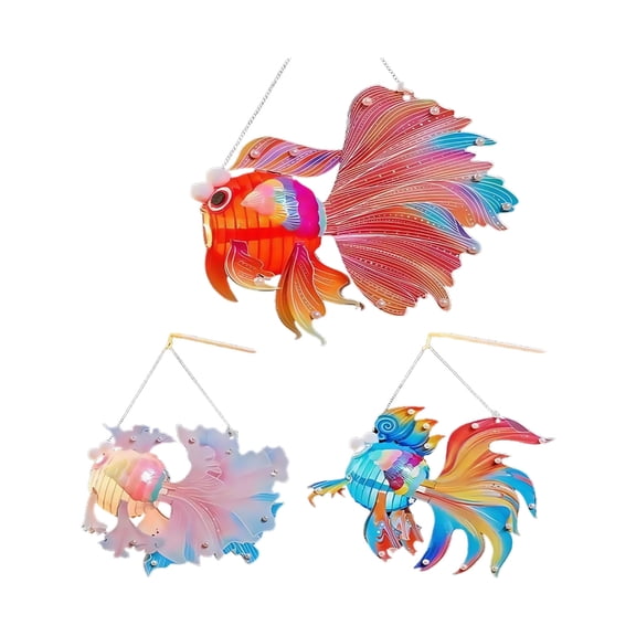 Geemin Good luck Carp Fish Lantern Three color Random