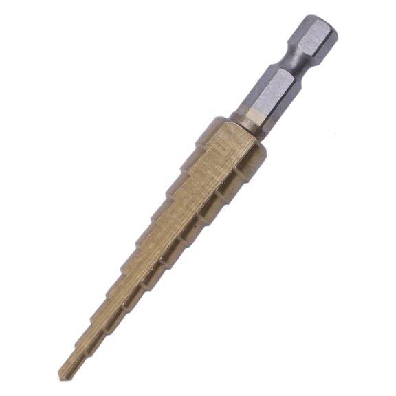 Geemin HSS Titanium-Coated Step Drill Set 1/4" hex shank 3-12mm cutting tool Reamer