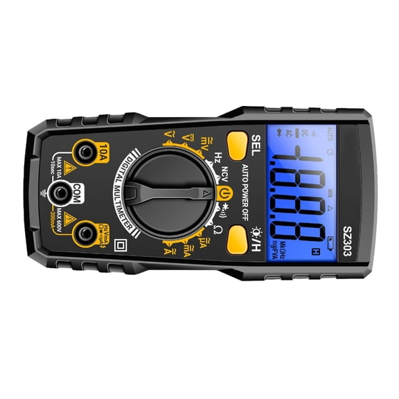 Geemin Handheld Digital Multimeter Digital Backlights Ammeter Voltmeter Ohm Voltages Tester Meter for Electrican