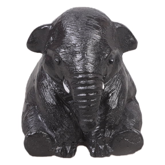 Geemin Handmades Sittings Elephant Ornament Small Teas Pet Mini Cute Statue for Teas Lover