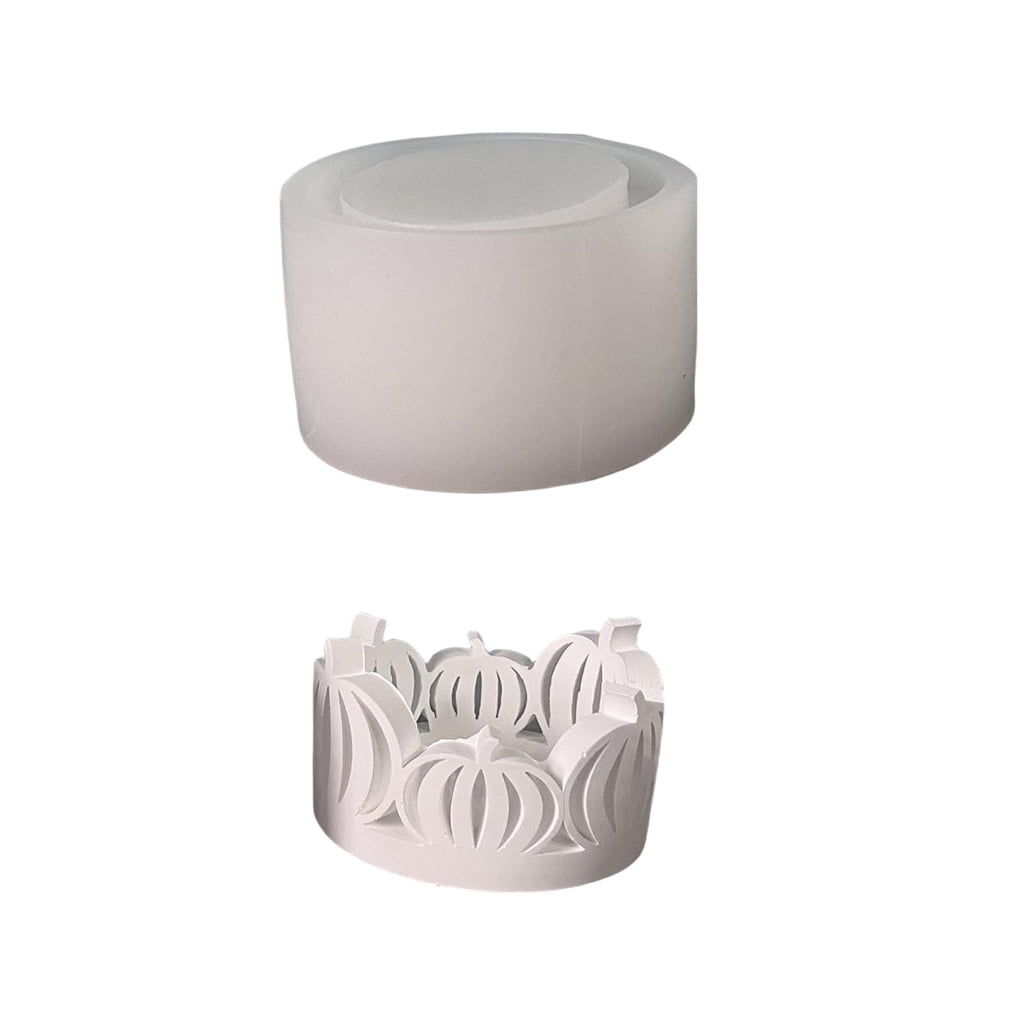 Geemin Hollowed Pumpkins Silicone Candle Mold For Making Candle Decoration Silicone Candle Mold Hollowed Pumpkins Silicone Mold For Epoxy Resin