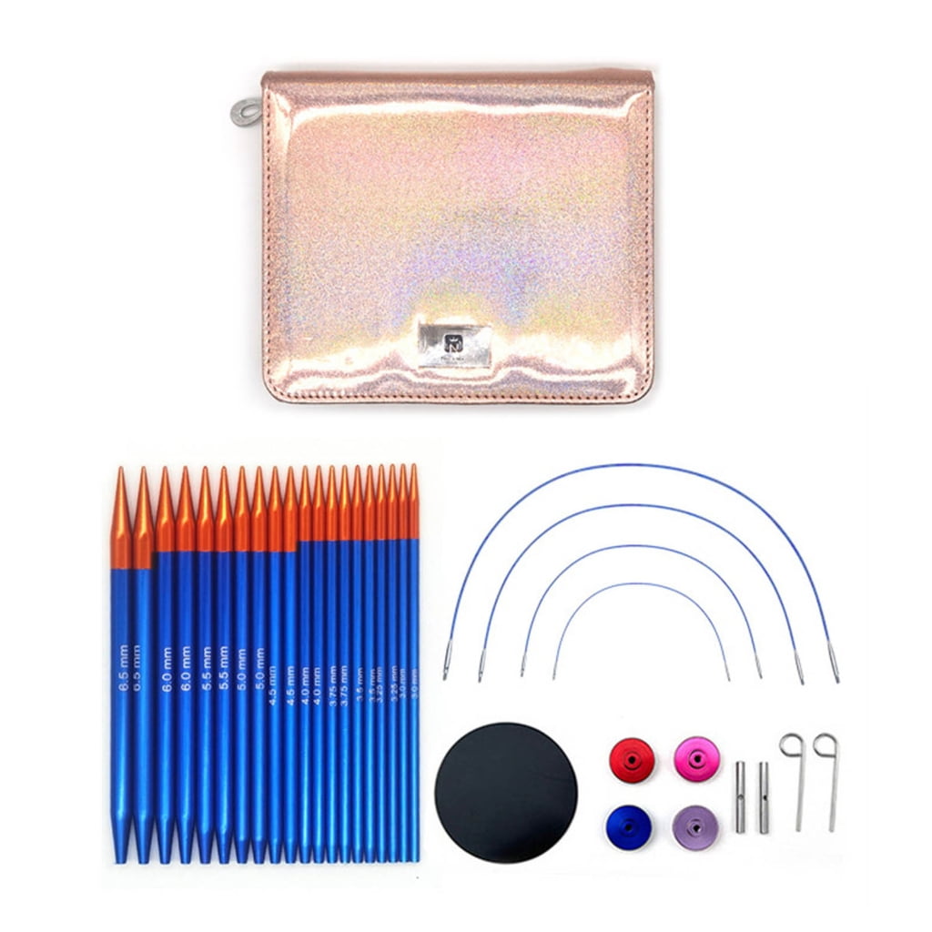 Geemin Interchangeable Circular Knitting Needle Set 3.0-6.5mm Circular Knitting Pins