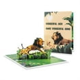 thumbnail image 1 of Geemin Intricate 3D Father and Son Paper Card Greeting Card for Fathers Day Gift, 1 of 6