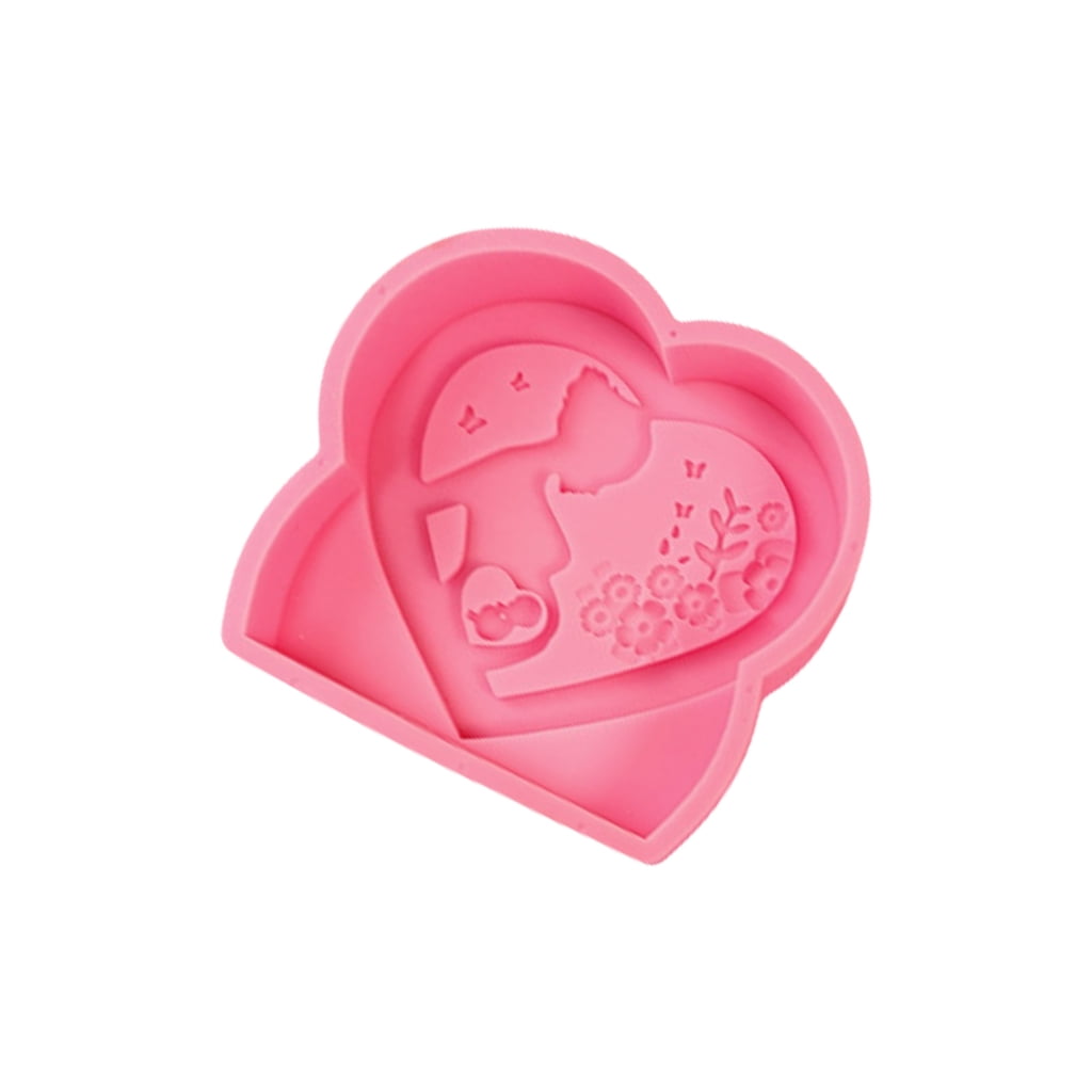 Geemin Mother's Day Candle Mould Silicone Molds Plasters Molds Mother's Pregnancy Molds