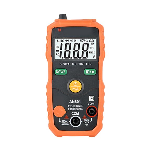 Geemin Multimeter Tester Digital Multimeter with Voltmeter and Ohm Meter Resistance; Tests Live, Continuitys