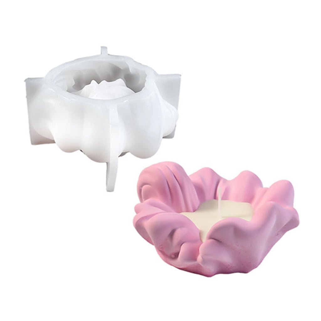 Geemin Multiple Size Spindrift Sturdy Silicone Mold Set Portable Accessory for Craft Supplies Candle Making Plaster Crafting