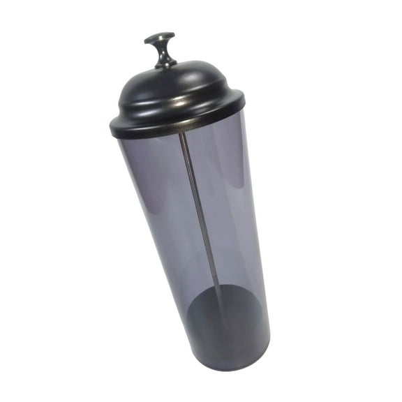 Geemin Multipurpose Plastic Straw Dispenser Clear Drinking Straw Container with Lid for Home Office Use Kitchen Accessories