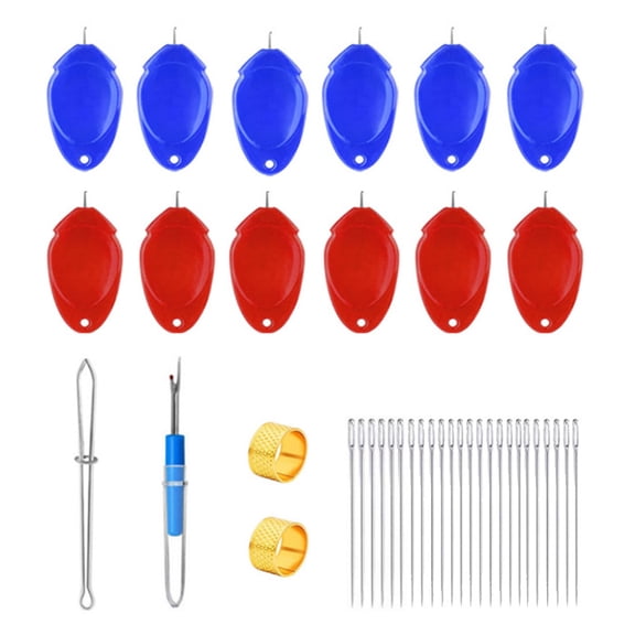 Geemin Needle Threaders Kit with Sewing Threader Thimble DIY Threader Needle Guide Tool
