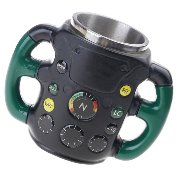 Geemin Nonrust Steel & Resin 3D Bearing Circle Design Mugs For Racing Fan Heat Resistant Dishwasher Safe Coffee Cup Gift For Motorsport Enthusiasts