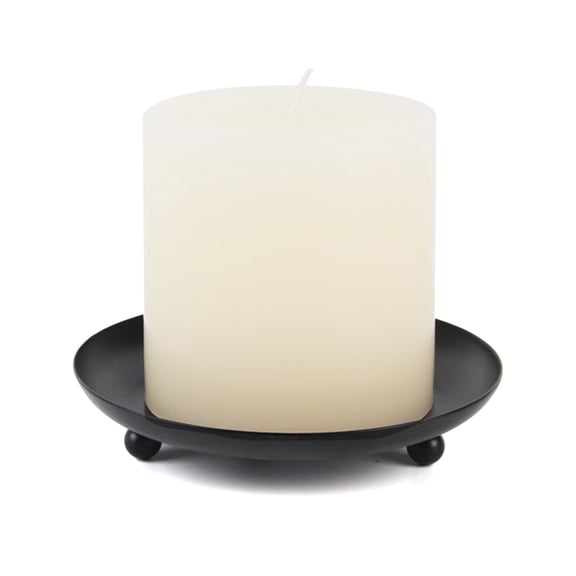 Geemin Nordic Style Wrought Iron Round Candle Holder Candlestick Base Desktop Wedding Party Home Decoration
