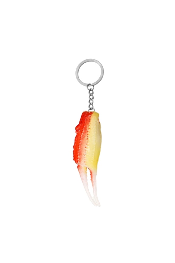 Novelty Crab Claw Keychain Decorative PVC Keyring For Backpacks Gifts Parties