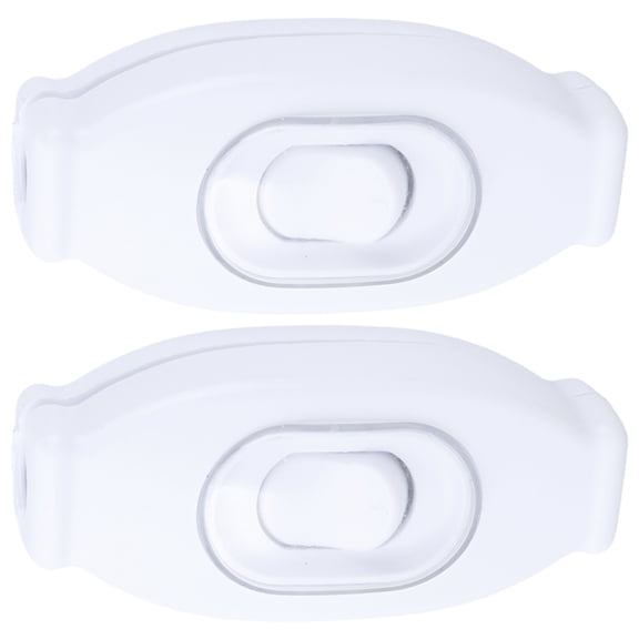 Geemin Pack Of 2 Waterproof Inline Cable Switches Rocker Lamp Switches Plastic Inline Lamp Switches for Lighting Fixtures