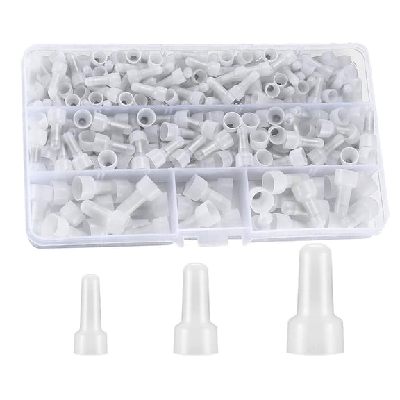 Geemin Pack of 250 Closed End Wire Caps Wire Crimps Caps for Safe & Secure Connection