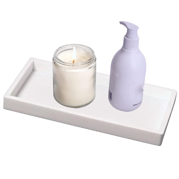 Geemin Perfumes Silicone Tray for Bathroom Kitchen Countertop Storage Pallet Non Slip Jewelry Showcase Tray Makeup Dispenser