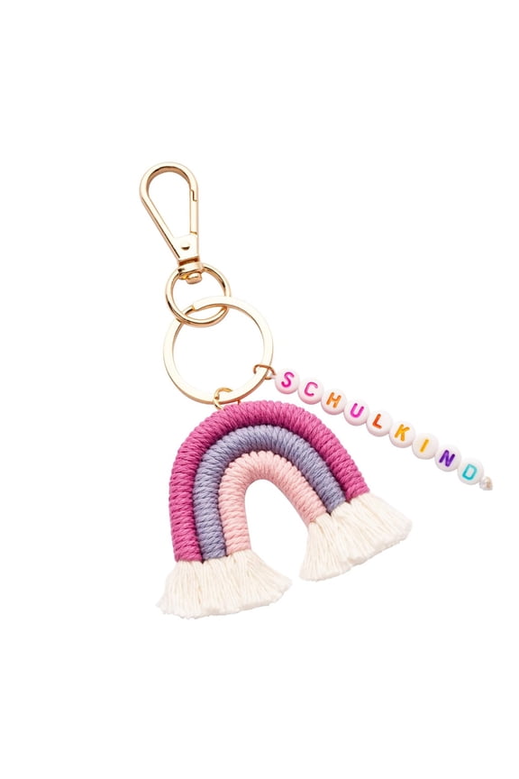 Personalized Rainbow Letter Keychain Vibrant Colors Sturdy Alloy Metal With Tassels For Bag Phone Accessories Gift