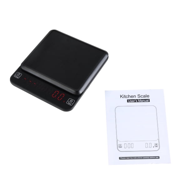 Geemin Precise Electronic Digital Coffee Scale With Timer And Tare Function, 3KG/0.1G Espresso Weighing Tool Kitchen Scales