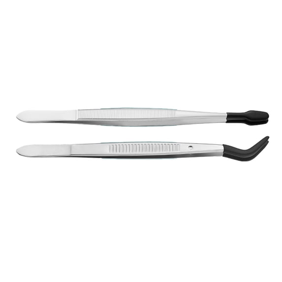 Geemin Precisions Steel Tweezers With Antislip Texture Perfect For Detailed Work