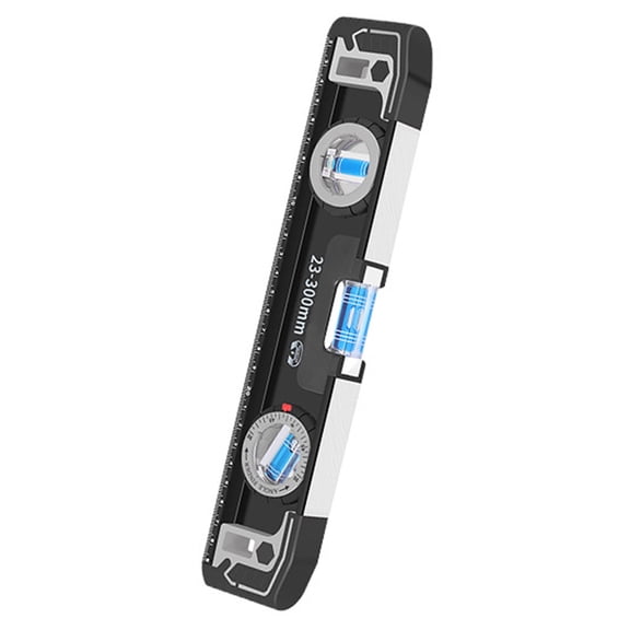 Geemin Professional Aluminum Measuring Tool Magnetic Bubble Level Angles Ruler for Carpenter and Engineers Professional