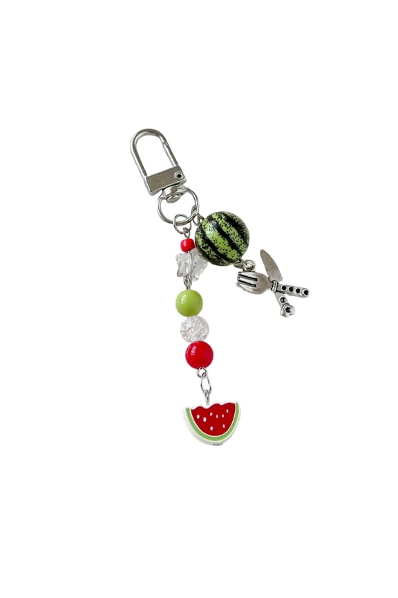 Quirky Summer Fruit Key Ring Nontoxic Material For Style Concerned Users