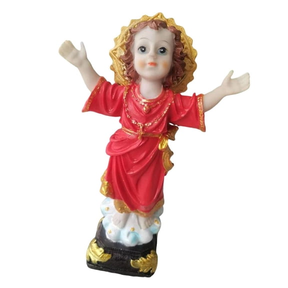 Geemin Religious Figure Divinity Child Resin Tabletop Ornament Religious Home Decoration for Shelf or Mantelpiece Display