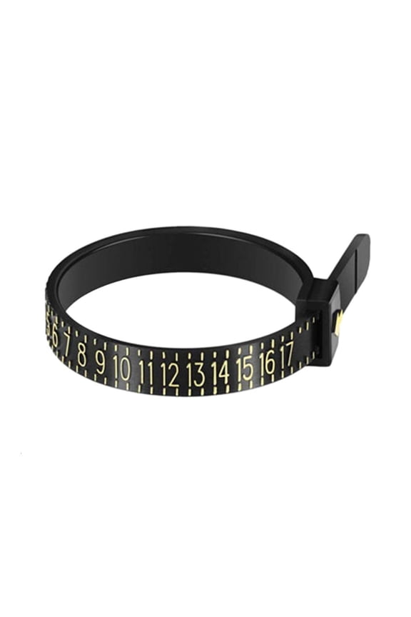 Plastic Ring Sizer Measuring Set Meter Measure Tool Finger Measurer Jewelry Size