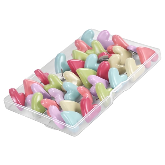 Geemin Rustproof Photo Push Screws Heart Shape Plan Wall Deck Screws Childproof Bowed Edges