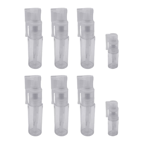 Geemin Set of 8 Plastic Bottles Toiletry Containers Multi-Purpose Empty Spray Bottles