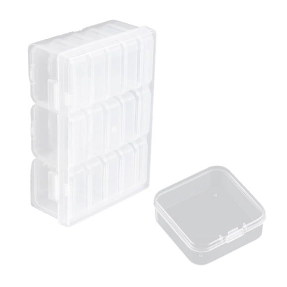 Geemin Sewing Bobbin Keepers Box Storage Organizes Multipurpose Clear Plastic Case Accessorey for Quilters and Seamstresses