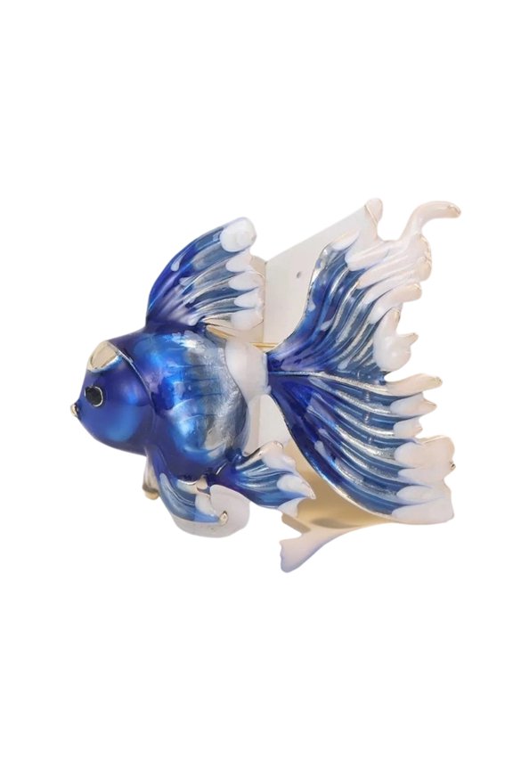 Shimmering 3D Fish Shape Pin Rustproof Alloy Accessory Perfect Gift For Collectors