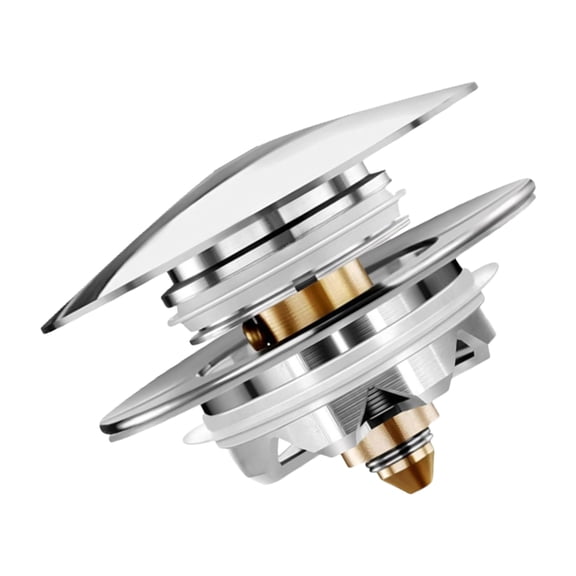 Geemin Shock Absorbing Bathtubs Drain Plug Ergonomic Tip Toe Tub Stoppers for Bathroom