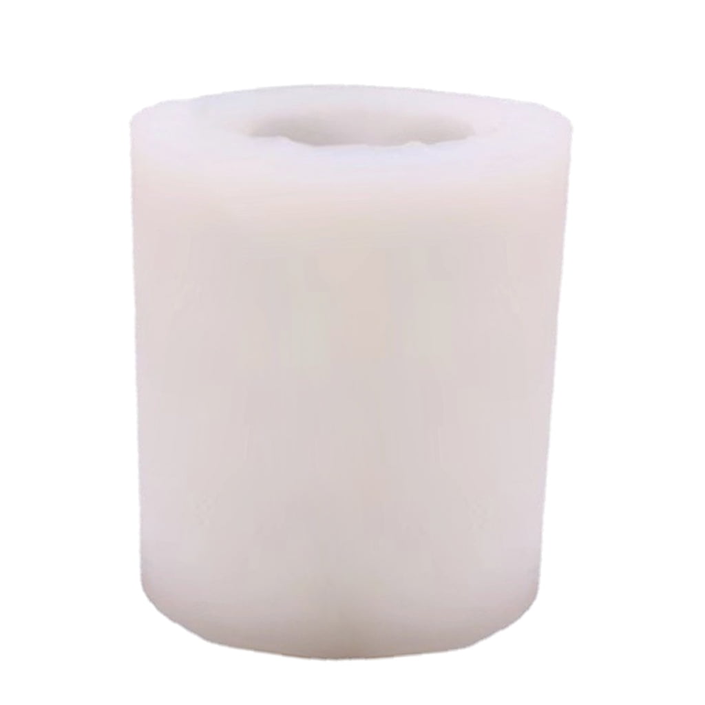 Geemin Silicone Candle Mold 3D Cylinder DIY Gypsum Plaster Craft Mould Candle Mold Candle Soap Mould Craft Mold Decorating Tool