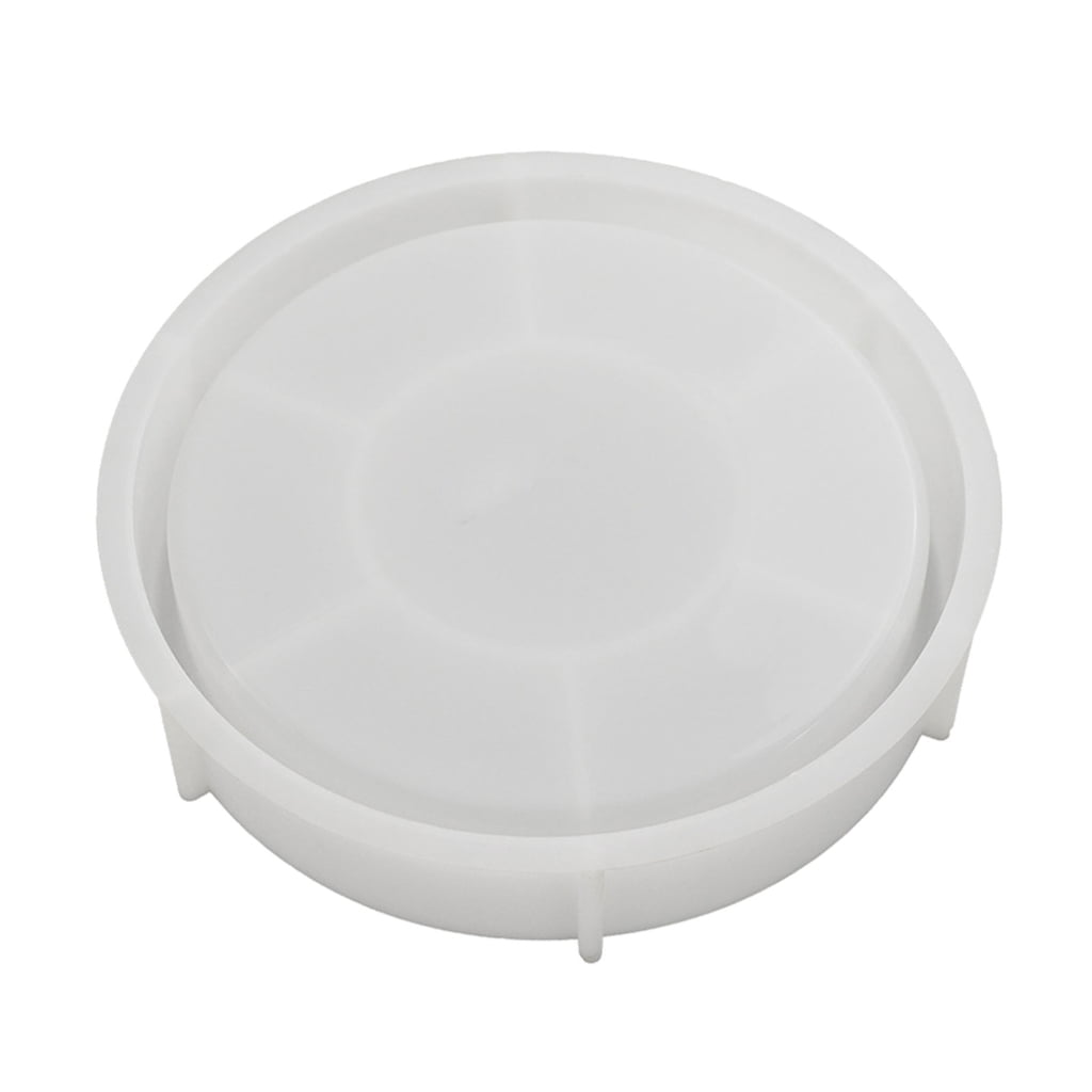 Geemin Silicone Molds Candle Tray Mould Round Storage Bowl Castings Molds Plaster Molds Flower Pots Molds Craft Supplies