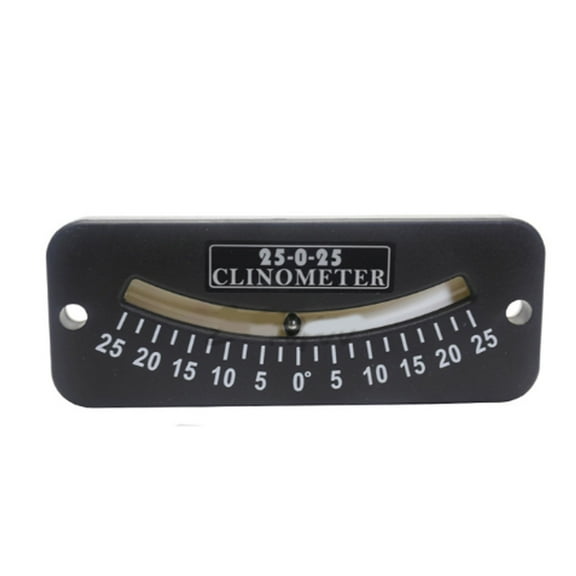 Geemin Slope Angle Meter Protractor Tilt Level Meter Gauge 25-0-25 Clinometer 45-0-45 Glass Tube Inclinometer Outdoor Riding