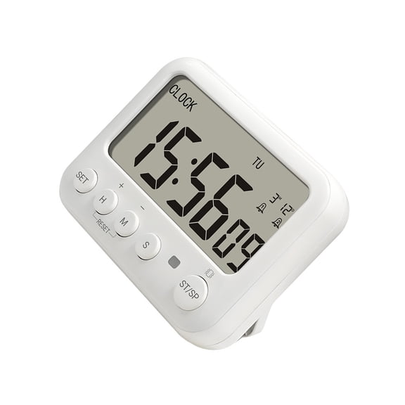 Geemin Small Reusable Countdowns Timers Lightweight ABS Interval Timers Heavy Duty Programmable Stopwatchs for Kitchen Sports
