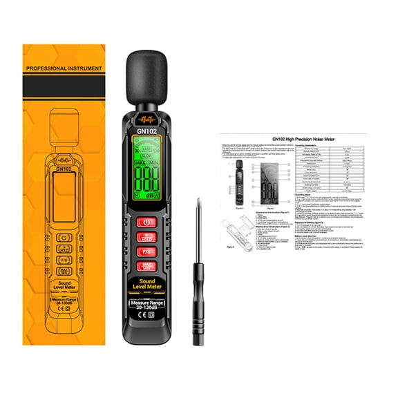 Geemin Small Sound Tester Accurate Noise Level Detectors Tool for Noise Assessment