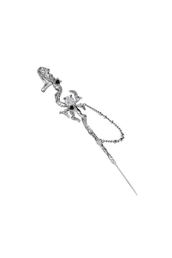Spiders Web Ear Pin Not Piercing Earring Ear Cuff for Youthful Woman Ear Cuff Suitable for Youthful Women Seeking Fashion Versatility
