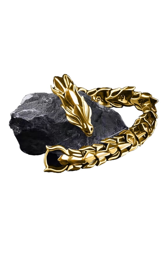 Spring Hook Clasp Wristband Gothic Style Dragon Curb Chain Bracelet Jewelry Gift