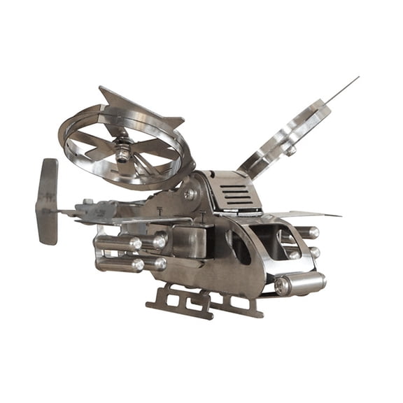 Geemin Stainless Steel Planes Model Helicopter Army Model Airplane Kids Toy Home Decor