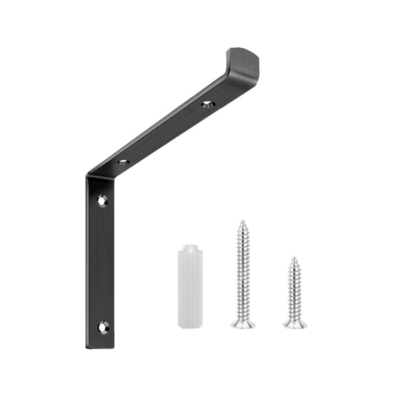 Geemin Stainless Steel Wall Shelf Support Brackets L Shaped Corner Brackets with Screws