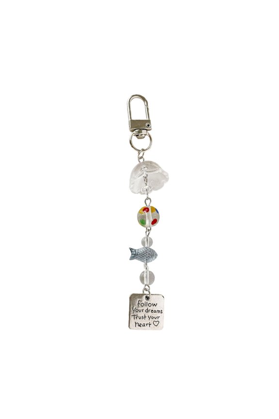 Sturdy Lightweight Phone Accessory Beaded Keychain Wind Chime Phone Lanyard