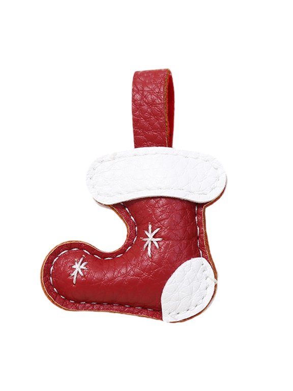 Stylish PU Filled Cookie Man Keyring Portable Decorative Accessory With Secure Metal Clip