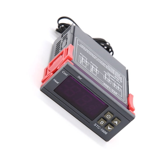 Geemin Temperature Controller Thermostat Heating Cooling LED Temp Control 12V 24V 110V