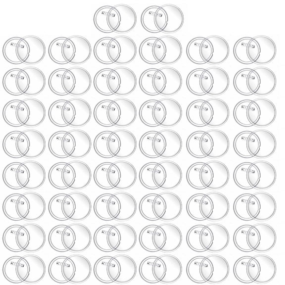Geemin Transparency Acrylic Plastic Badge Button Blanks for Custom Badges Photo Picture