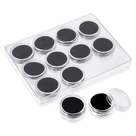 Geemin Transparent Plastic Foam Lined Ring Jewelry Storage Case For Loose Gems