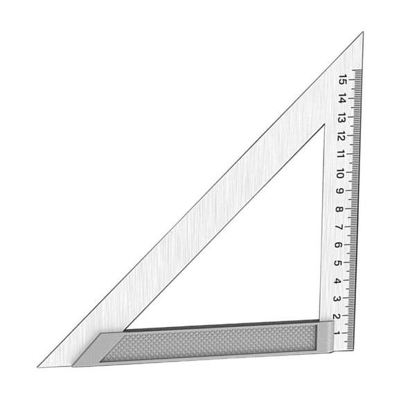 Geemin Triangles Square Ruler Metal Stainless Steel Quick Measuring Marking Tool