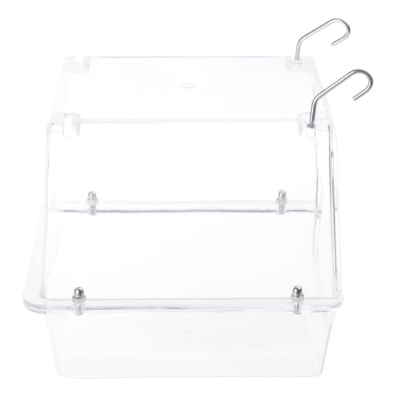 Geemin Upgraded Hanging Bird Bath, Bird Bathtub Cube Bath Shower Box Bowl