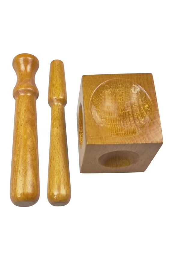 Versatile Wood Doming Block Kit Wood Dapping Block Dapping Punch Must Have Tools