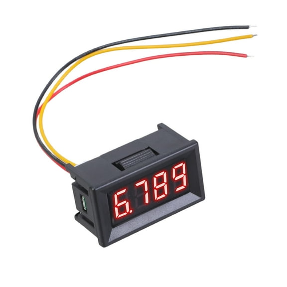 Geemin Voltage Gauge Indicator Digital Voltmeter 0.36Inch LED Display 4 Digit Voltage Tester 0-100V Voltage Measurement Tool