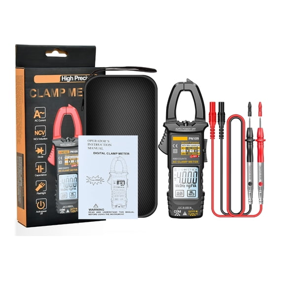 Geemin Voltage Tester 4000 Count Multimeter Clamp Meter with Backlit